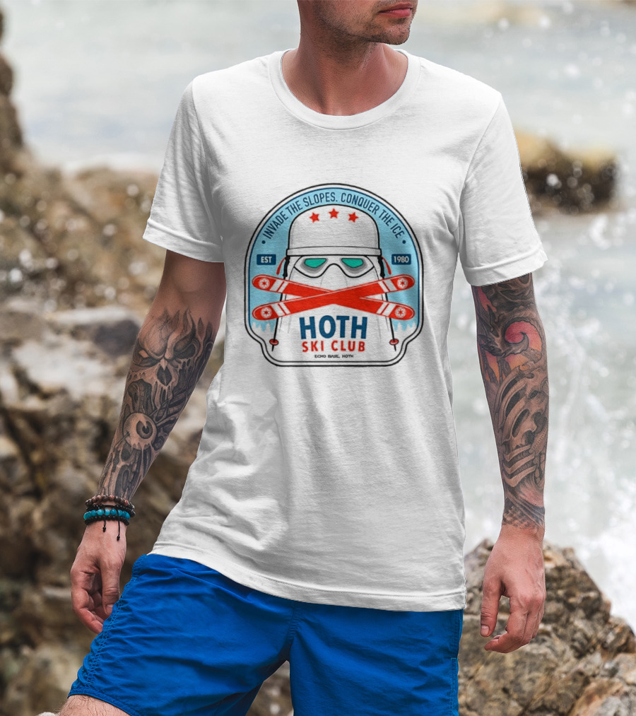 Stormtrooper Hoth Ski Club Invade The Slopes Conquer The Ice EST 1980 T-Shirt