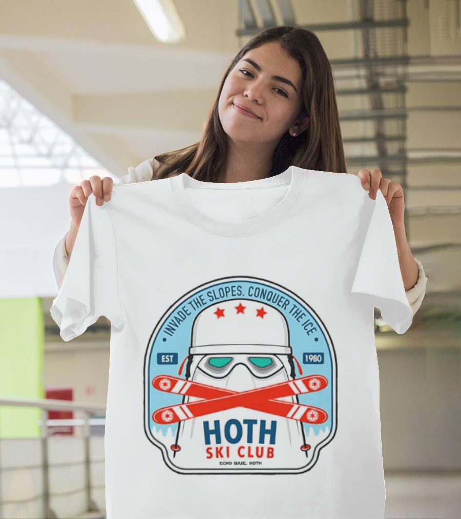 Stormtrooper Hoth Ski Club Invade The Slopes Conquer The Ice EST 1980 T-Shirt