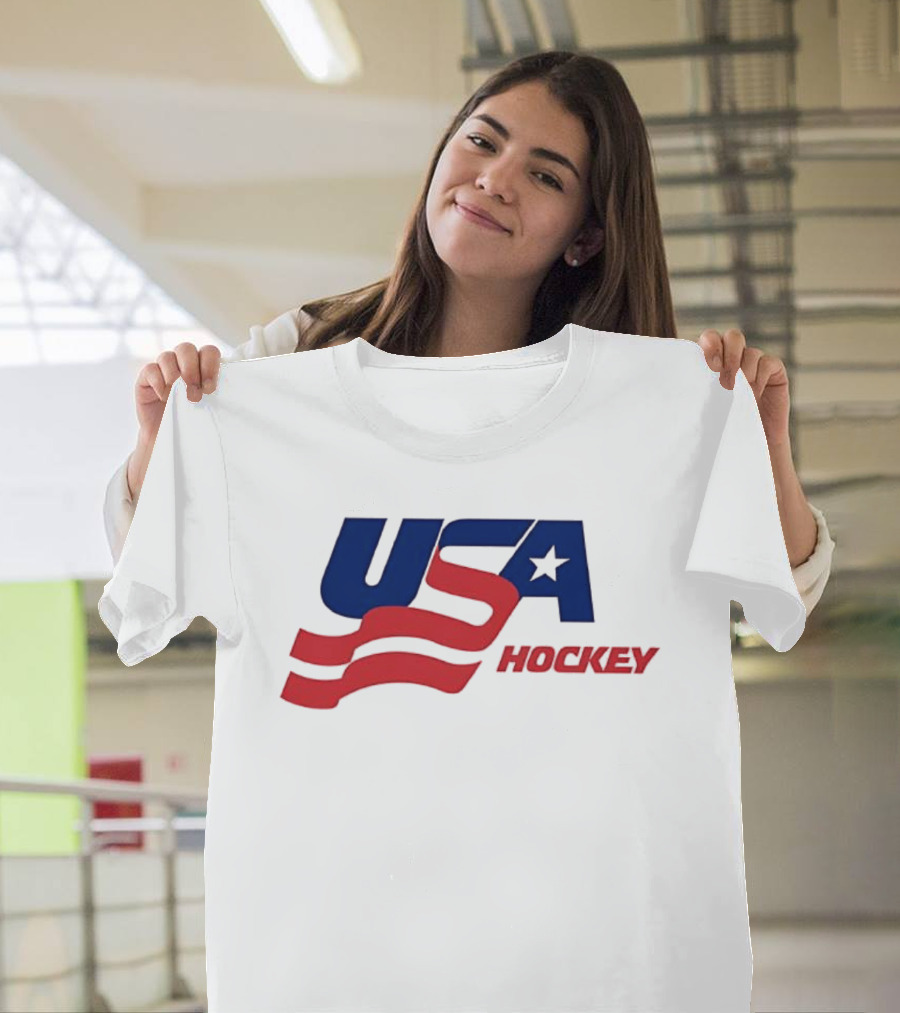 USA Hockey Flag Team Ice T-Shirt