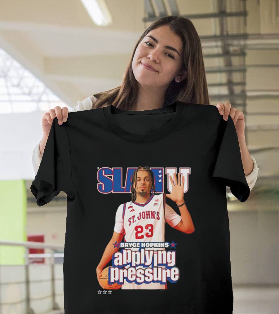 Bryce Hopkins St. John's Red Storm SlamU Applying Pressure Basketball Star T-Shirt