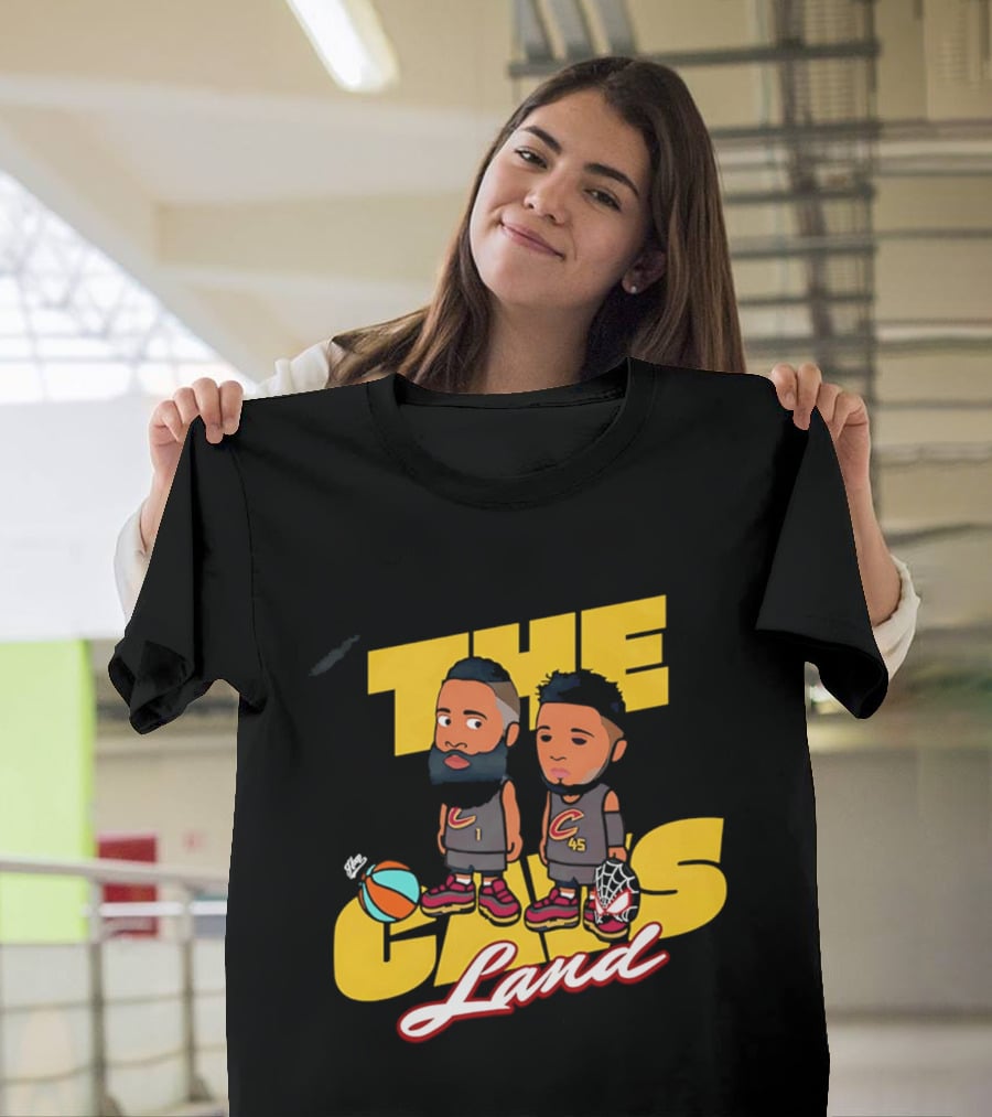 The Cavs Land Cleveland Cavaliers Cartoon Beard Spida T-Shirt