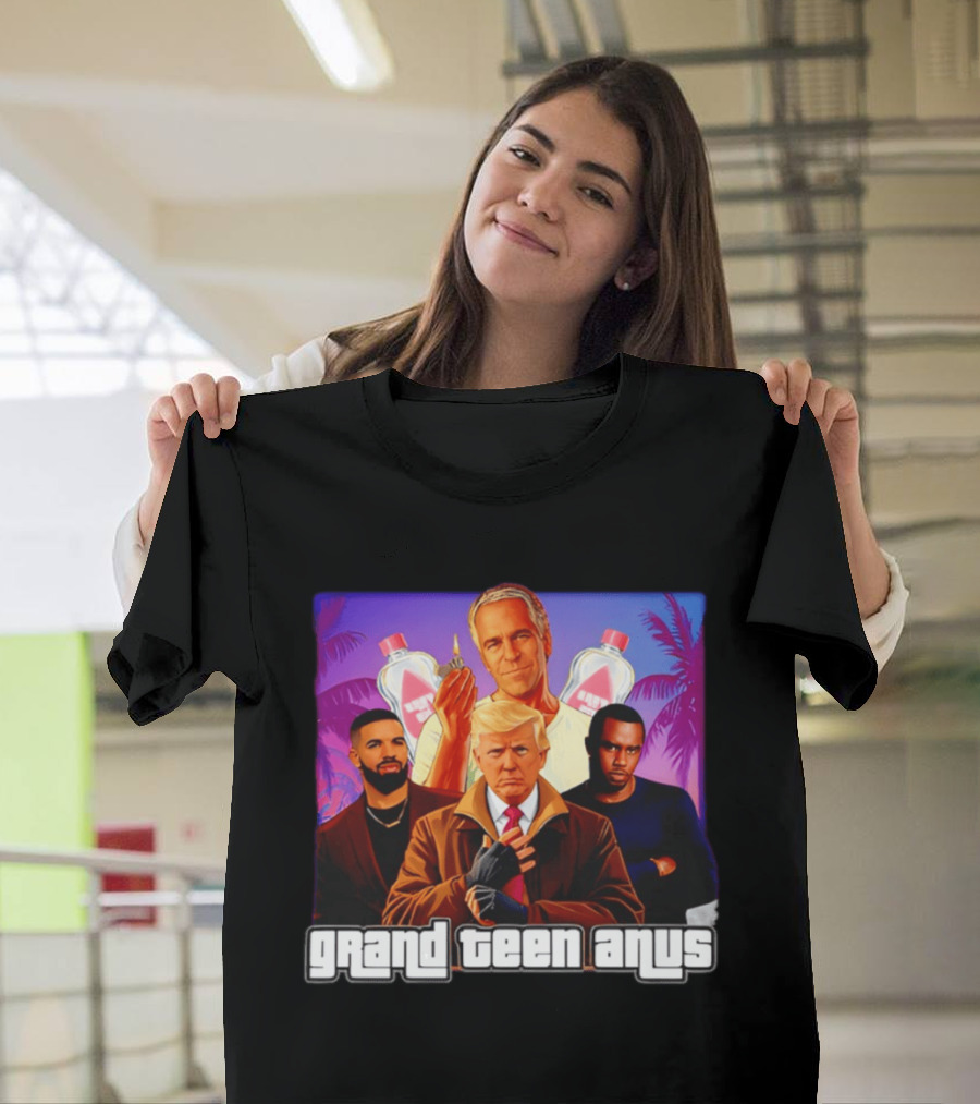 Donald Trump And Jeffrey Epstein Grand Teen Anus Political T-Shirt