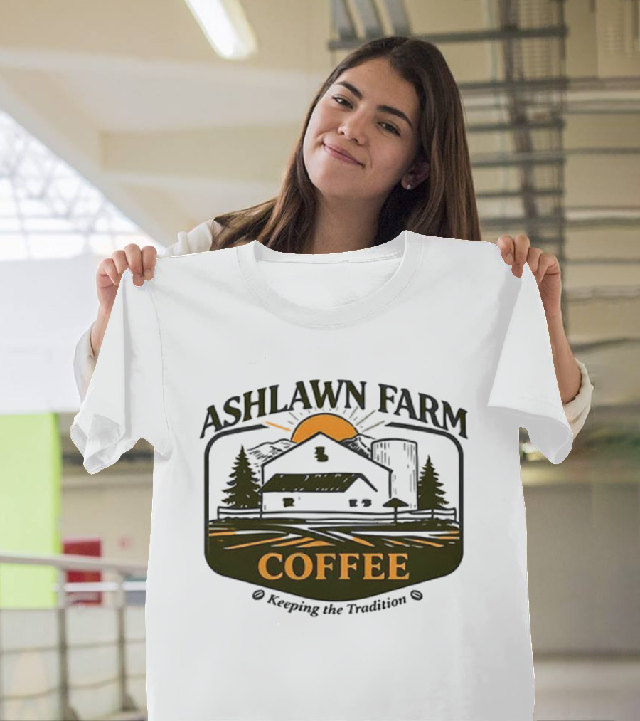 Ashlawn Farm Coffee Keeping The Tradition Vintage Farmhouse Aesthetic T-Shirt