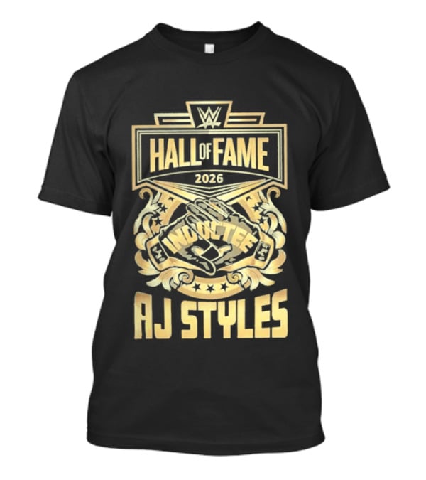 AJ Styles WWE Hall Of Fame 2026 Phenomenal Induction T-Shirt