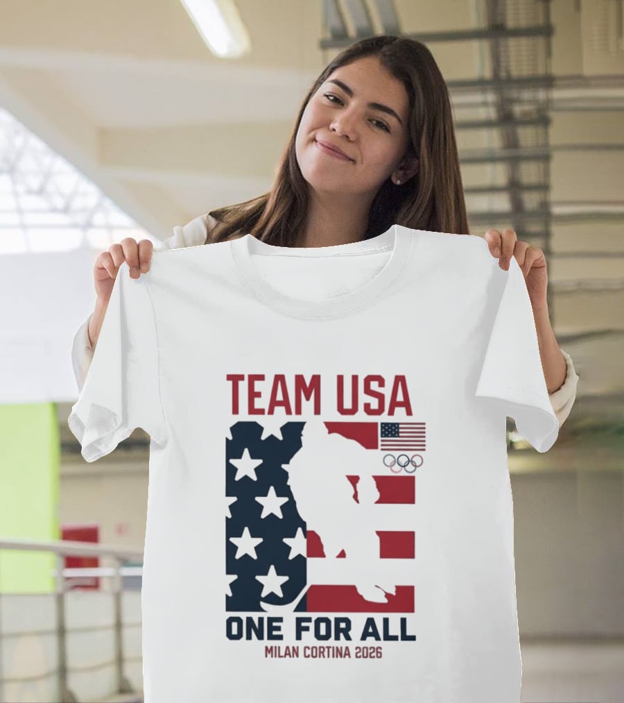 Team USA One For All Milan Cortina 2026 Winter Olympics T-Shirt