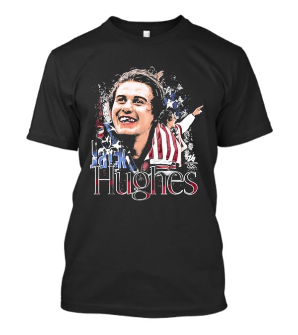 Jack Hughes USA Flag Stars And Stripes Celebration 2026 Winter Olympics T-Shirt
