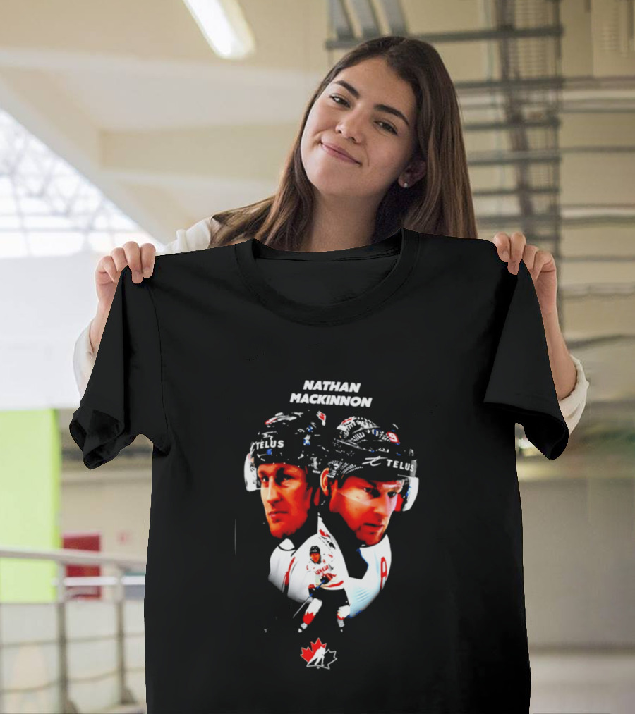 Nathan MacKinnon Canada Hockey Telus Team Maple Leaf T-Shirt
