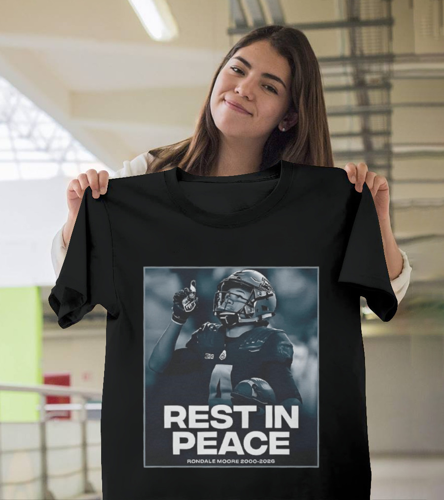 Rondale Moore Rest In Peace Tribute 2000 2026 Football Memorial T-Shirt