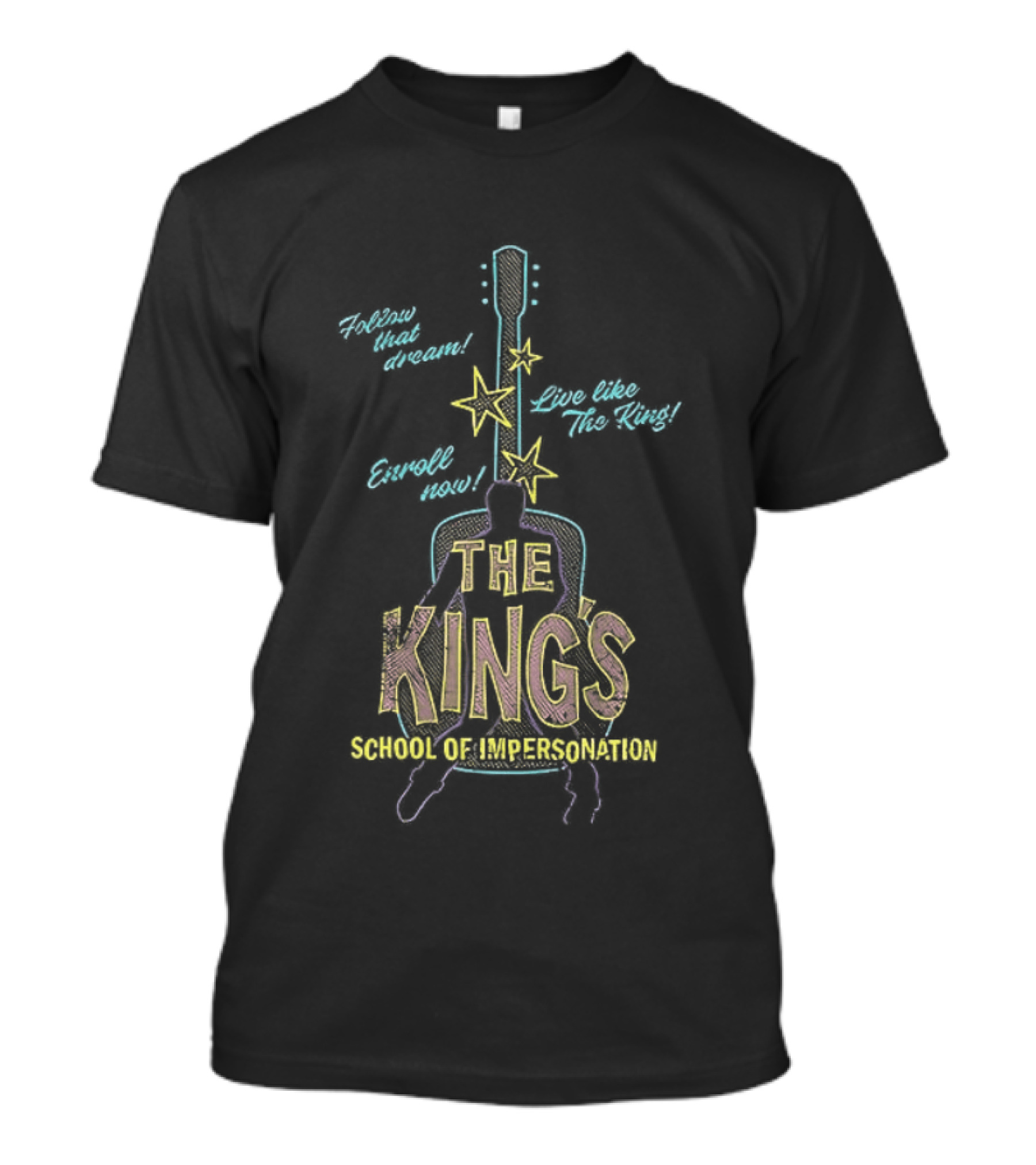 The Kings School Of Impersonation With Guitar And Stars T-Shirt