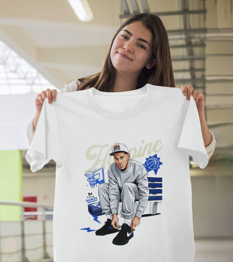 Hooping USA Basketball Player Be Like Book Bench Sneakers T-Shirt