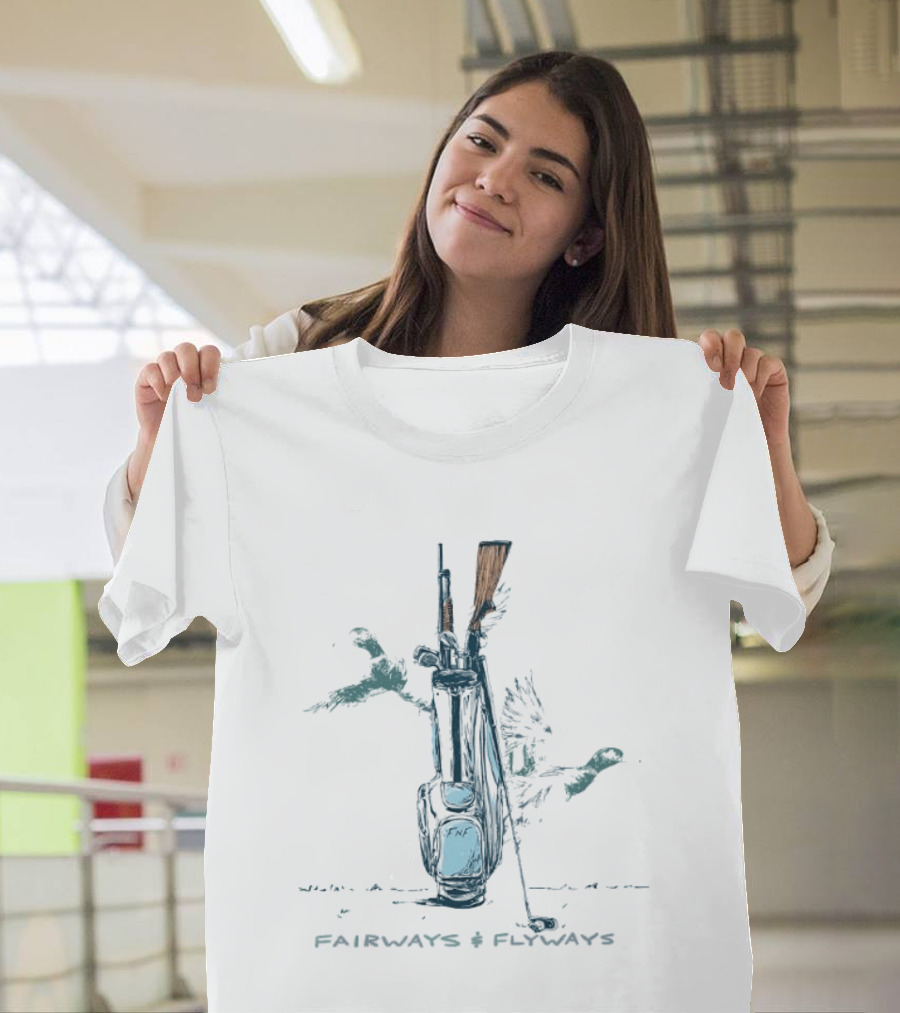 Fairways And Flyways Golf Bag Seafoam T-Shirt