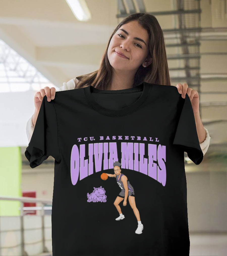 TCU Basketball Olivia Miles Horned Frogs T-Shirt