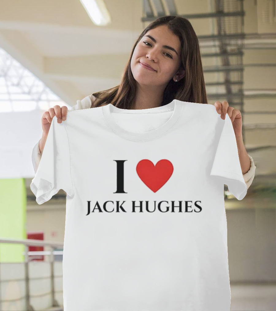 I Love Jack Hughes Y2K Vintage Style Jersey Fan Favorite T-Shirt