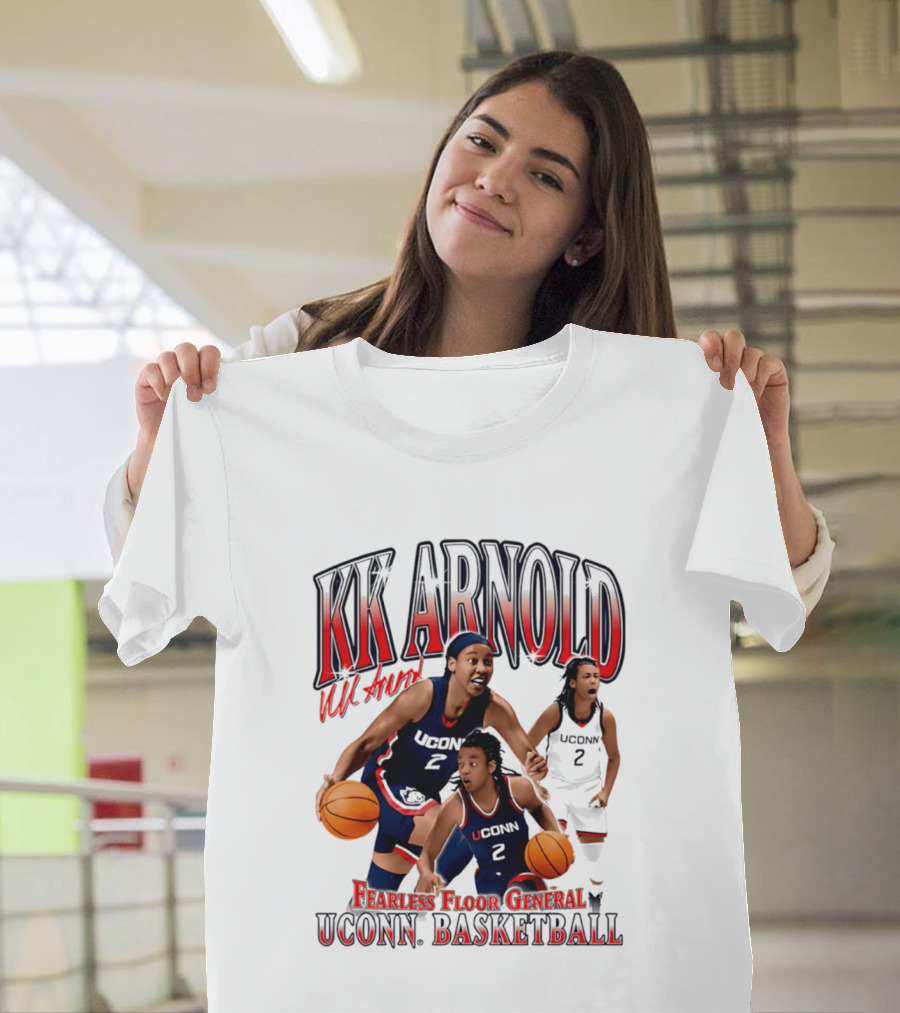 KK Arnold UConn Basketball Fearless Floor General T-Shirt