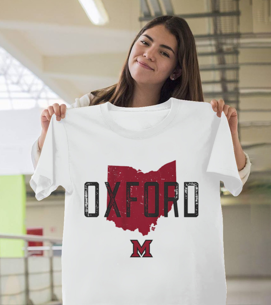 Miami RedHawks Oxford Ohio State M Logo 2026 T-Shirt