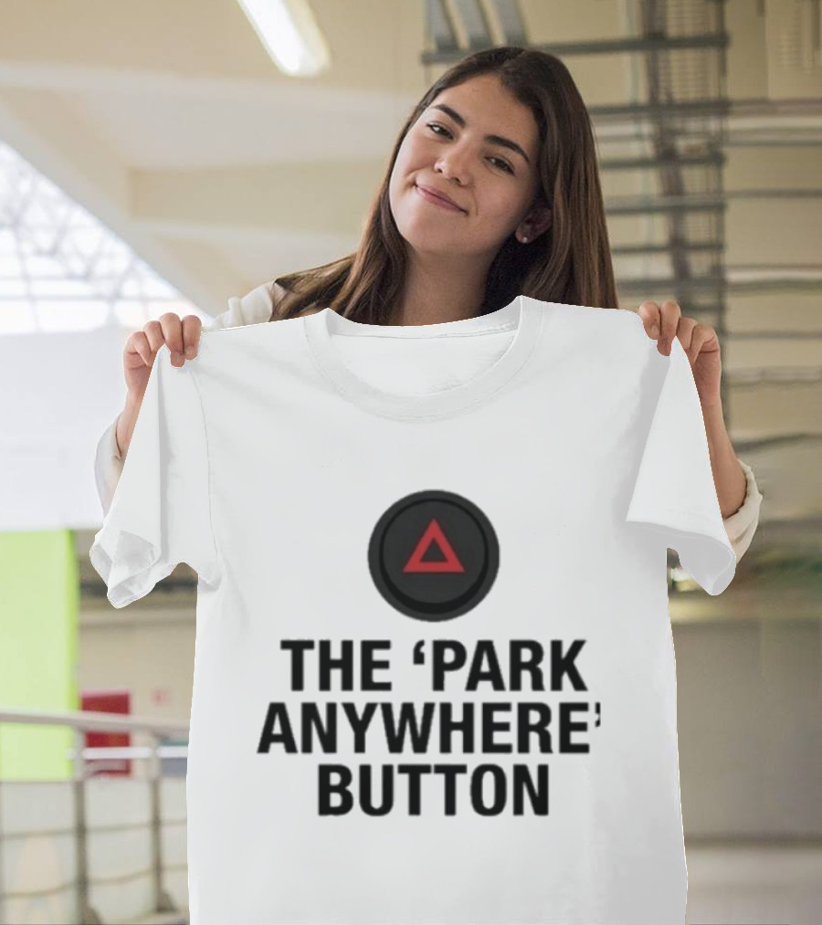 The Park Anywhere Button Red Triangle T-Shirt