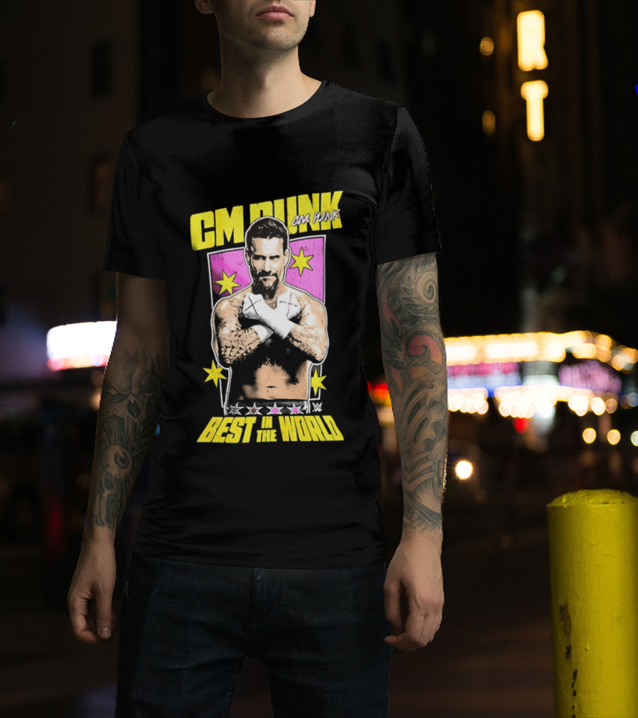 CM Punk Best In The World 2026 Stars And Pose T-Shirt