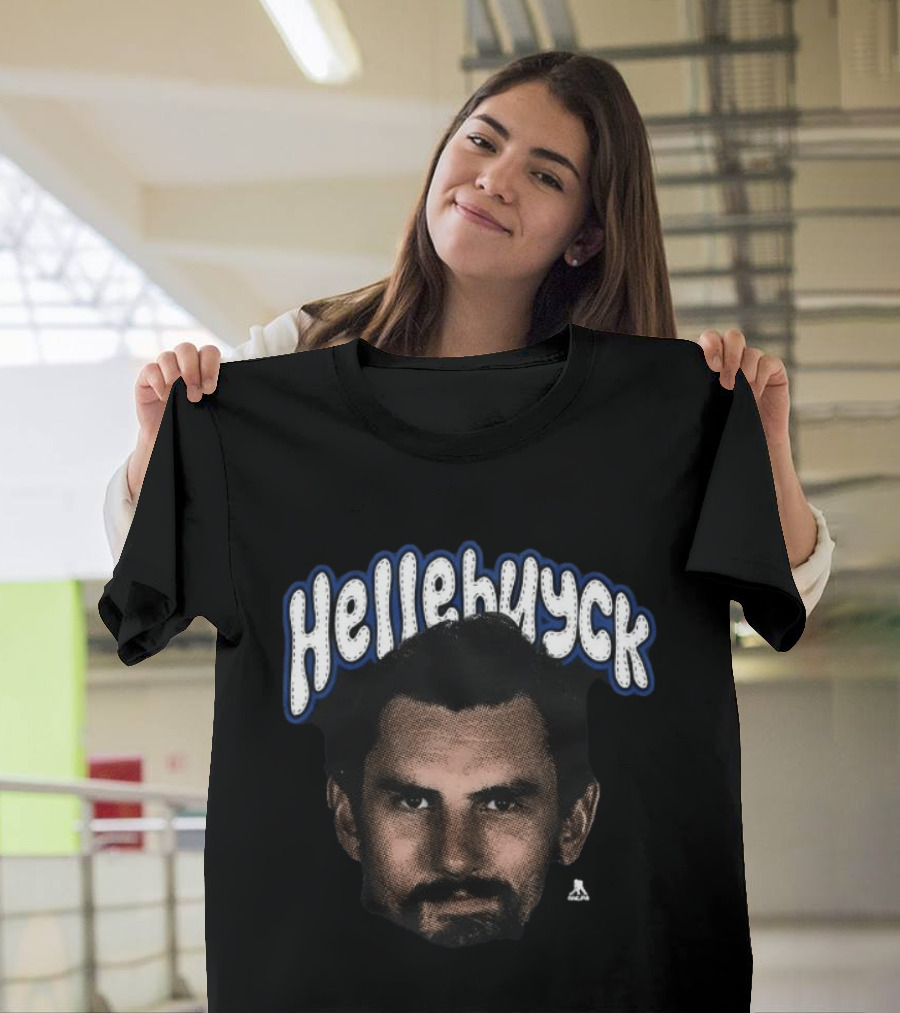 Connor Hellebuyck Winnipeg Jets Hockey Hellebuyck Big Face T-Shirt