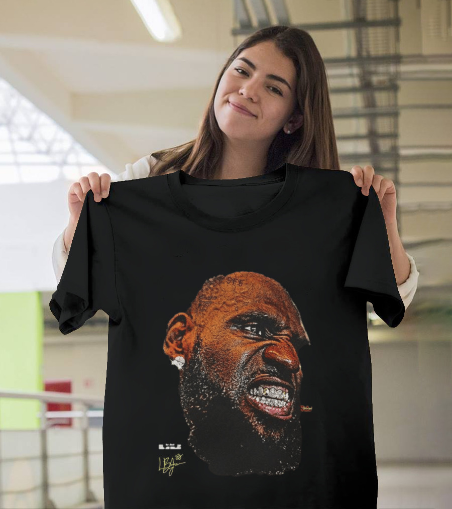 LeBron James LeBling Intense Expression Grills Jewelry T-Shirt