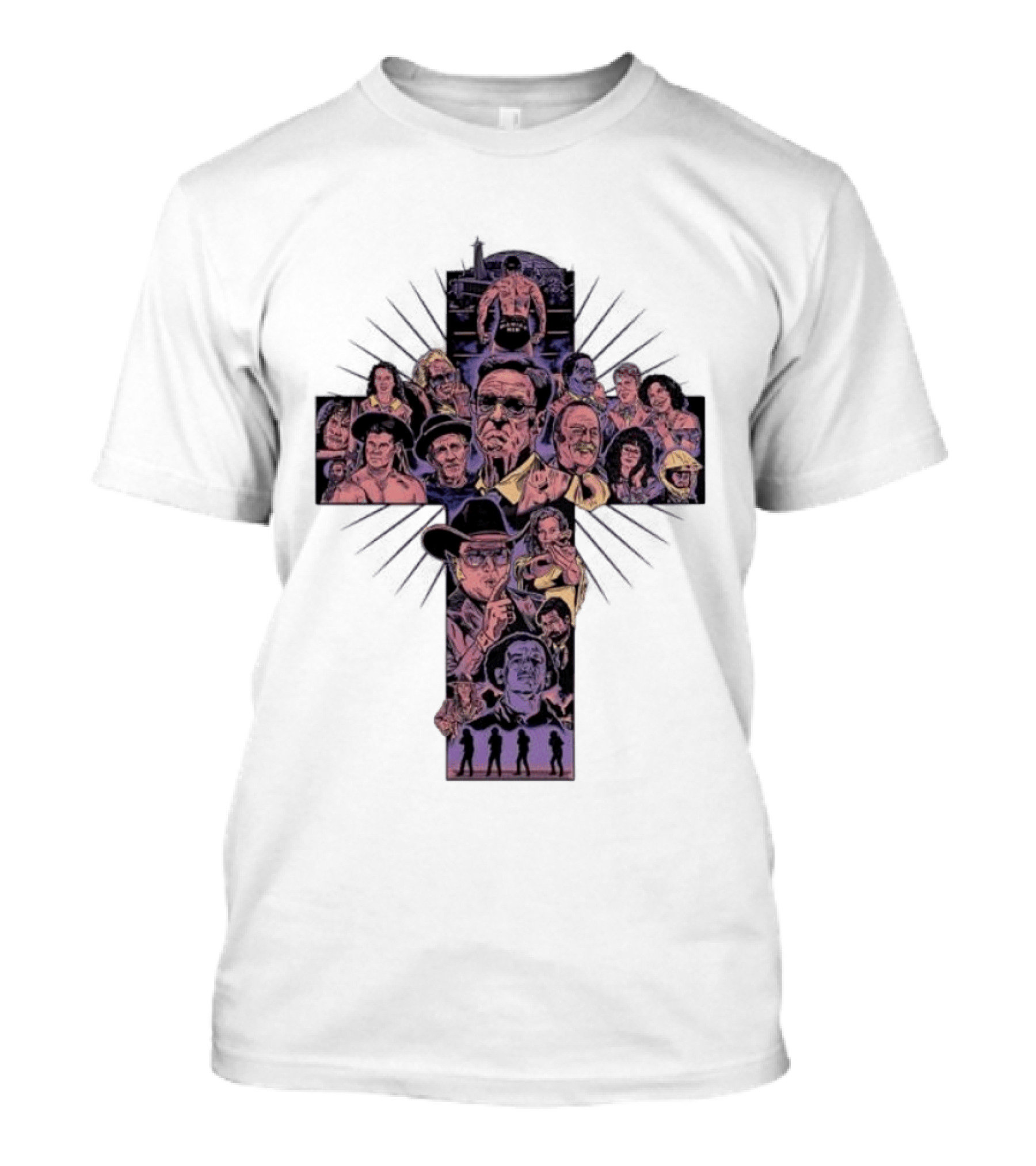 Righteous Gemstones Season 4 Cast Cross Shape T-Shirt