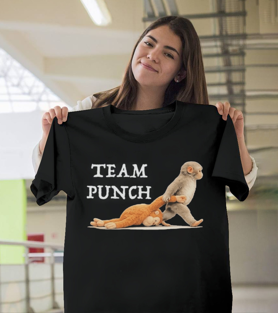 Team Punch Baby Monkey Humor Trend T-Shirt