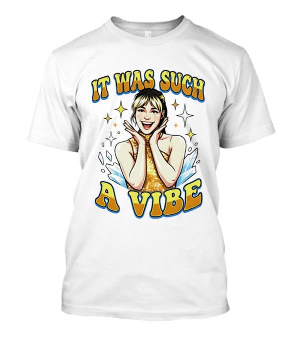 Alysa Liu It Was Such A Vibe Sparkling Gold Outfit And Stars T-Shirt