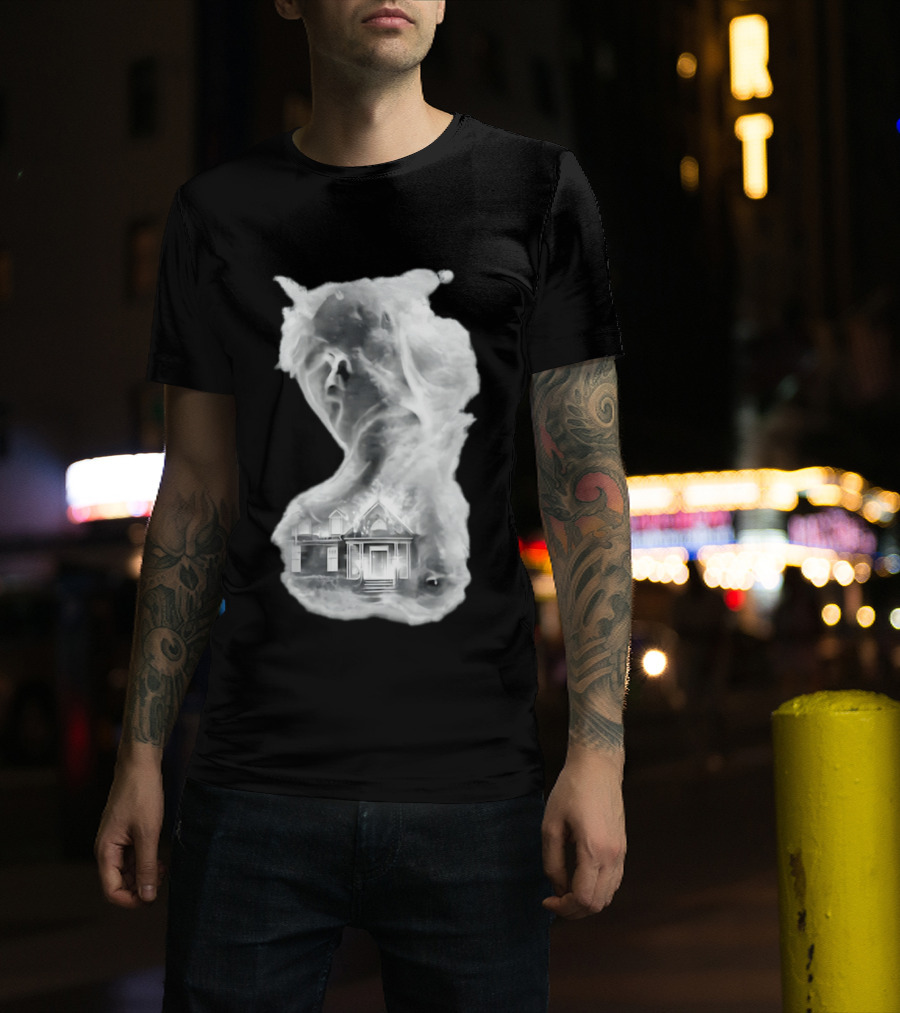 Regal Scream Haunted House Face Cloud T-Shirt
