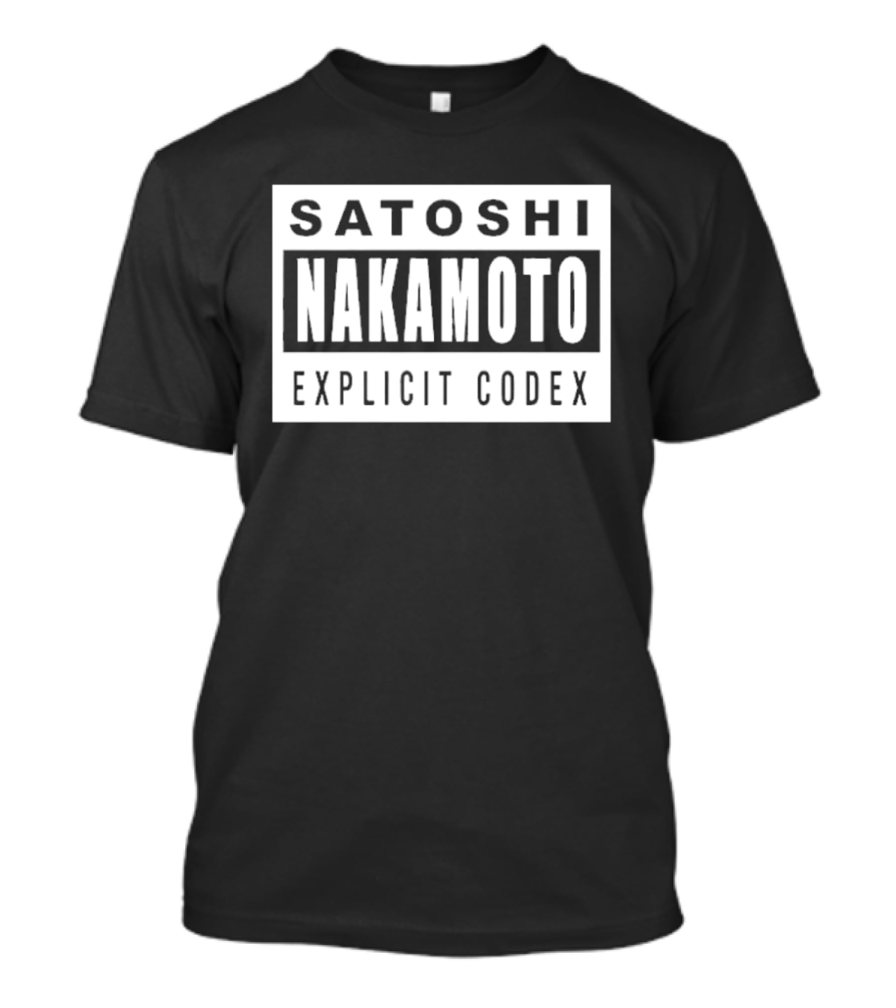 Satoshi Nakamoto Explicit Codex T-Shirt