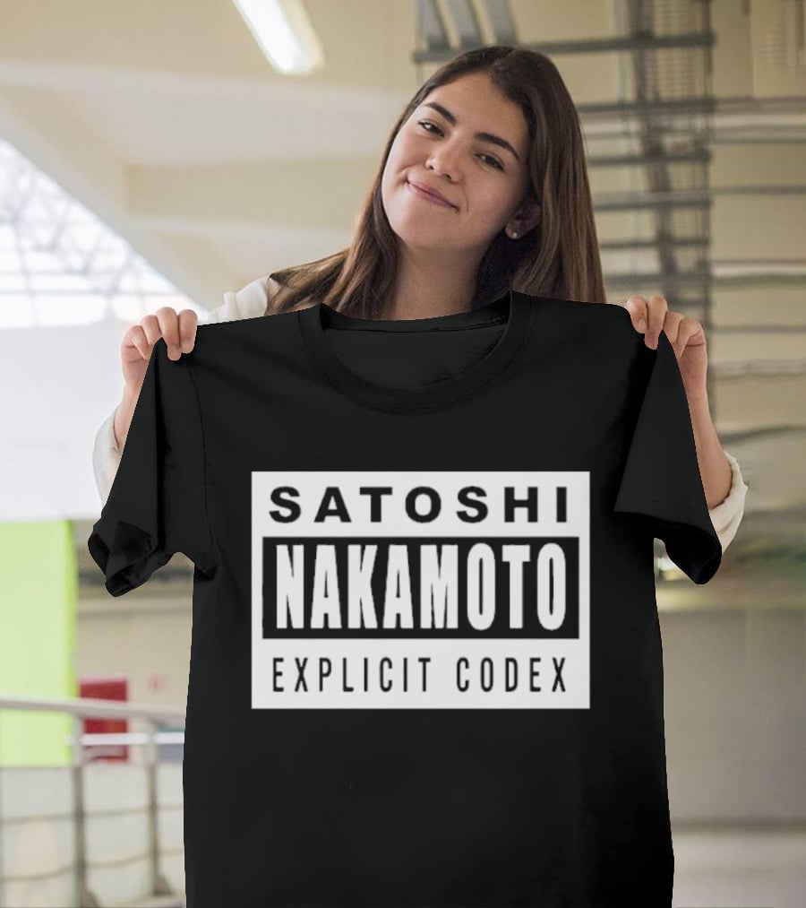 Satoshi Nakamoto Explicit Codex T-Shirt