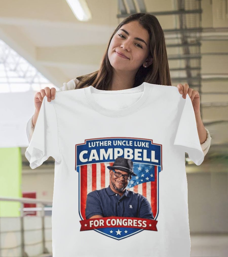 Luther Uncle Luke Campbell For Congress American Flag Leadership T-Shirt