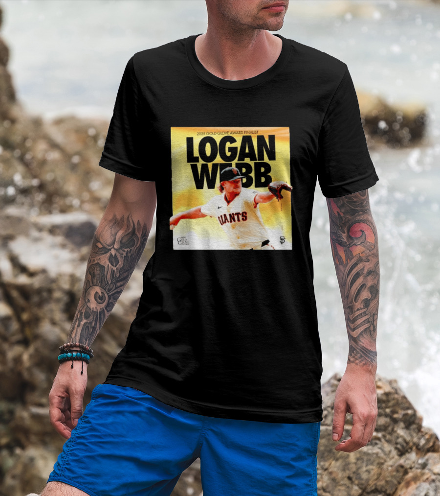 2025 Gold Glove Award Finalist Logan Webb Giants T-Shirt