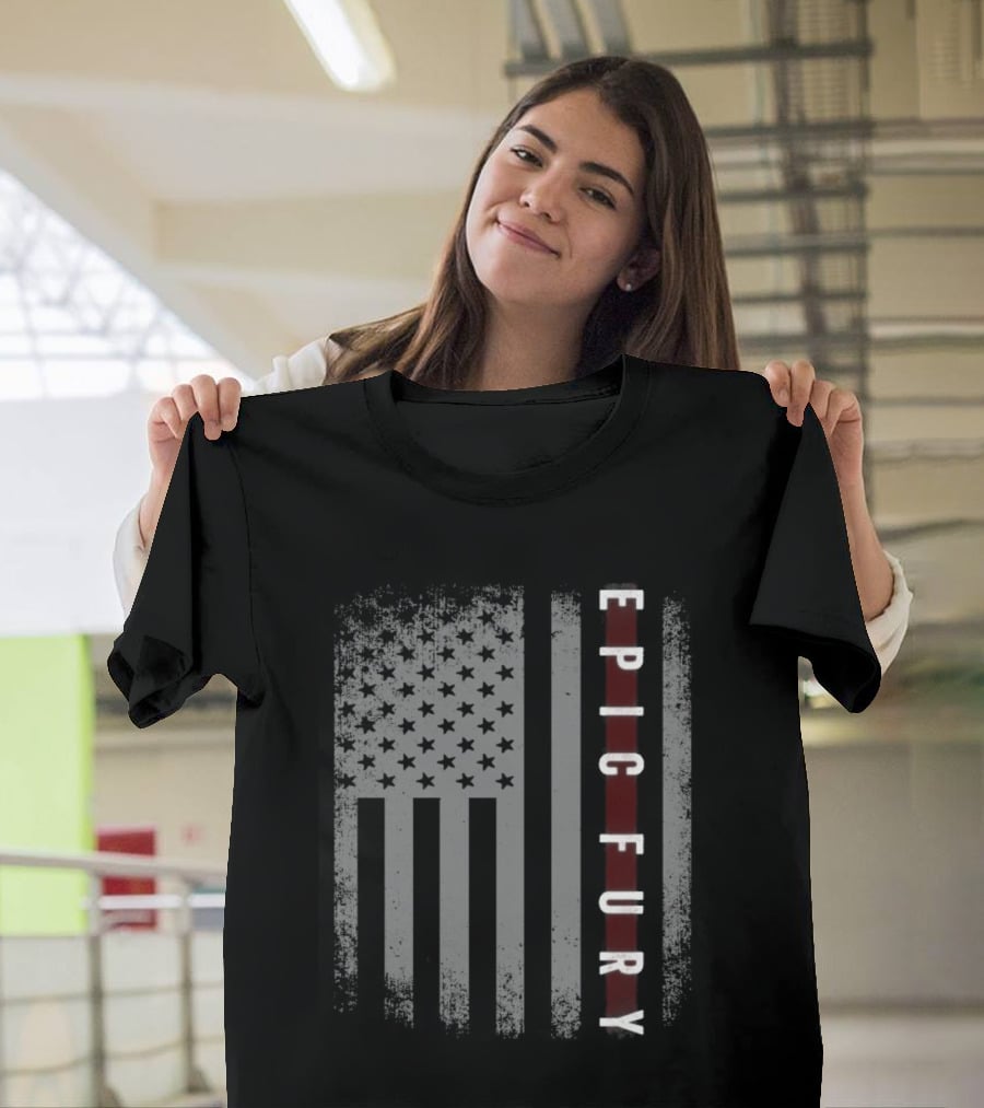 Operation Epic Fury American Flag Patriotic EST 2026 T-Shirt