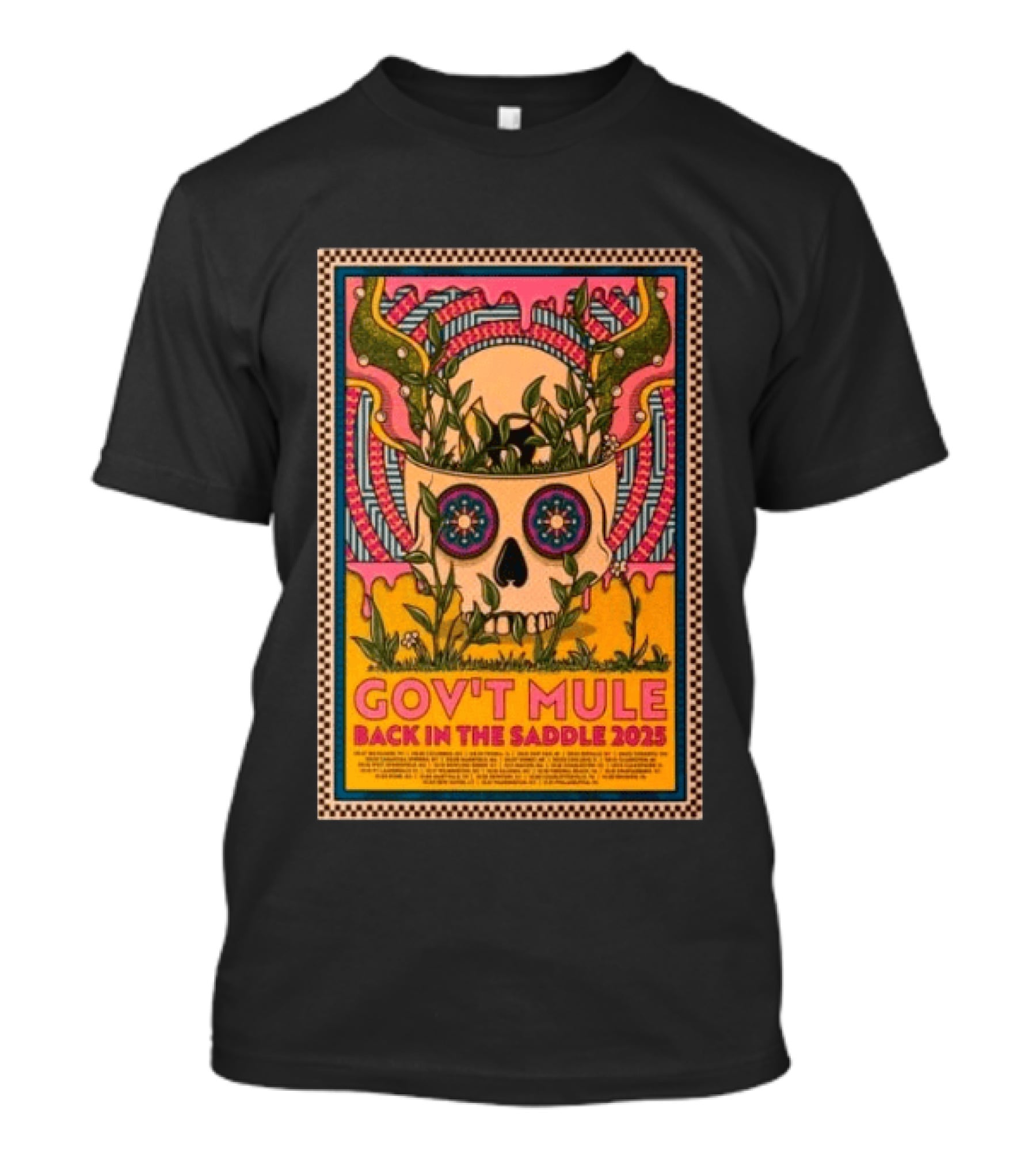 Gov't Mule Back In The Saddle 2025 Skull T-Shirt
