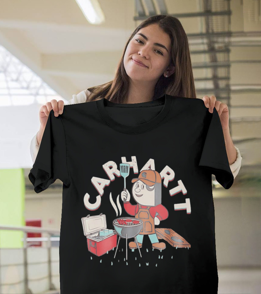 Carhartt BBQ Character With Grill And Cooler T-Shirt