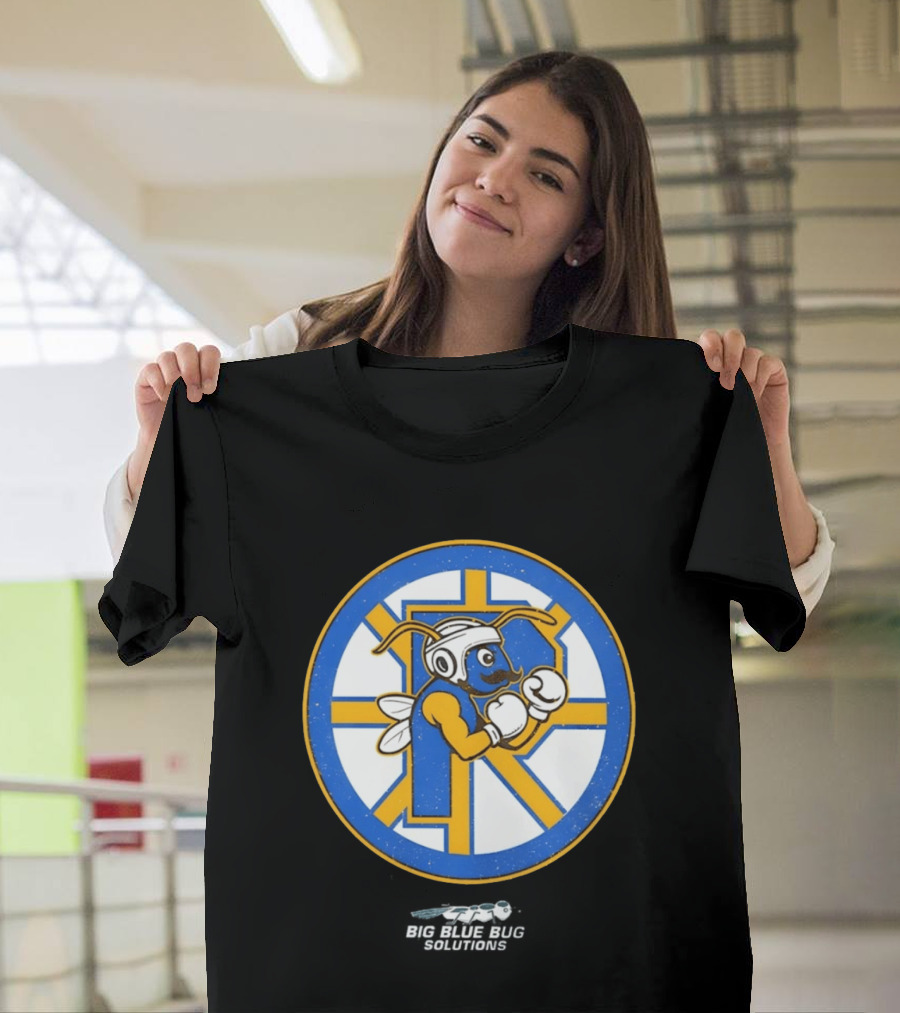 Providence Bruins Hockey Big Blue Bug Solutions Boxing Ant T-Shirt
