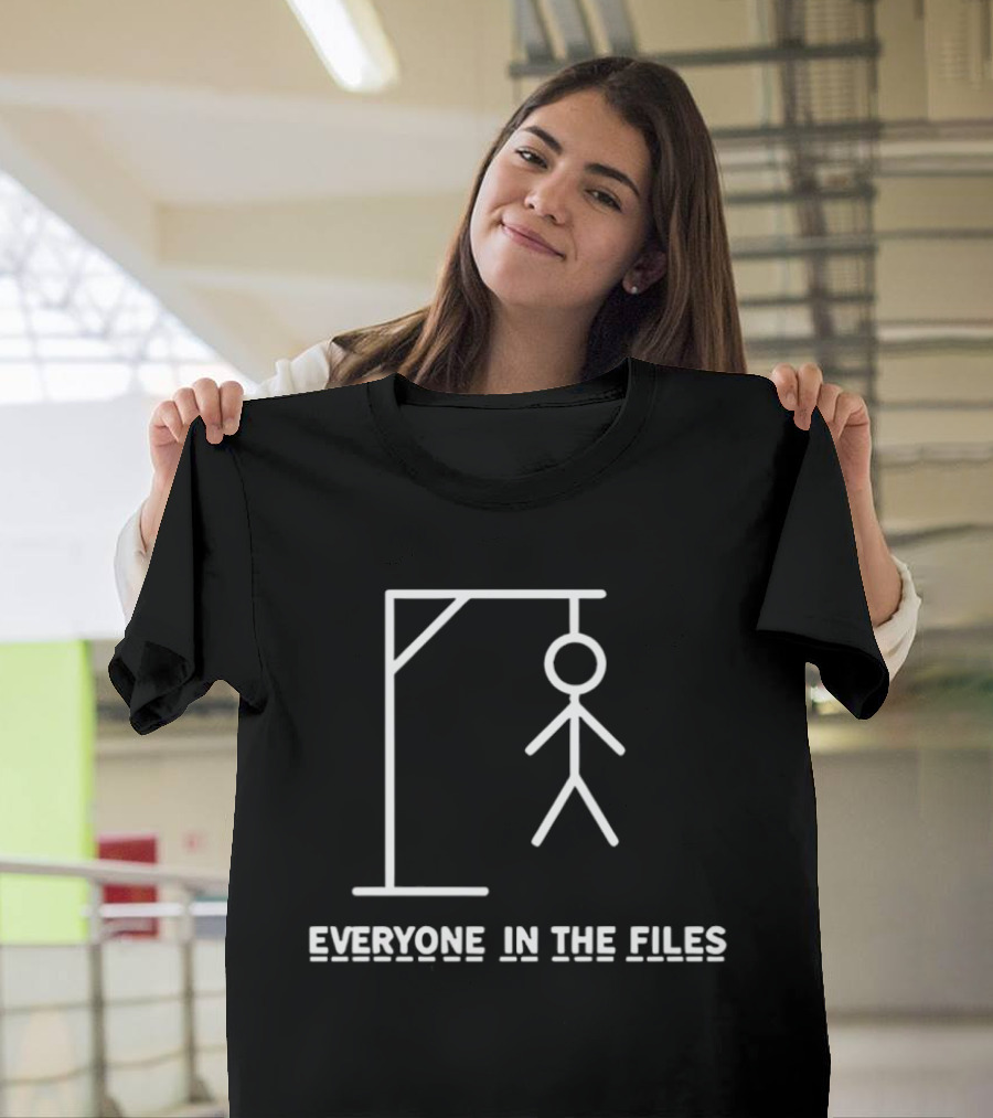 Everyone In The Files Hangman Stick Figure T-Shirt