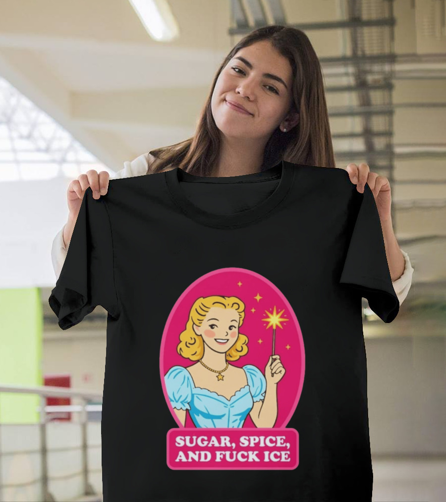 Sugar Spice And Fuck Ice Retro Cartoon Magic Wand T-Shirt