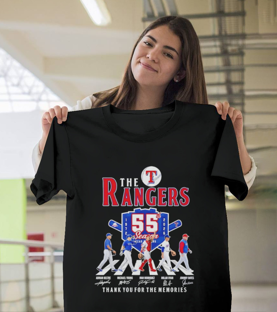 Texas Rangers 55th Season 1972 2026 Thank You For The Memories T-Shirt