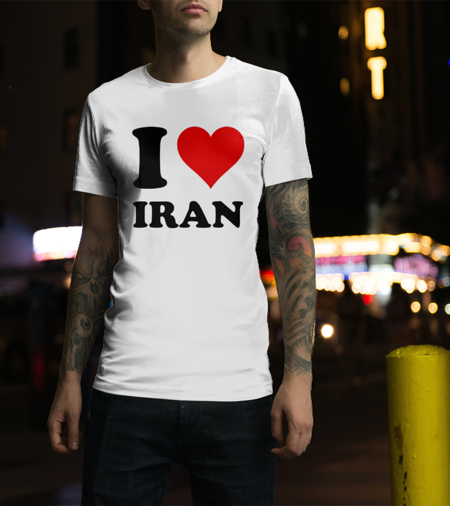 I Love Iran Heart Symbol Patriotic Expression T-Shirt