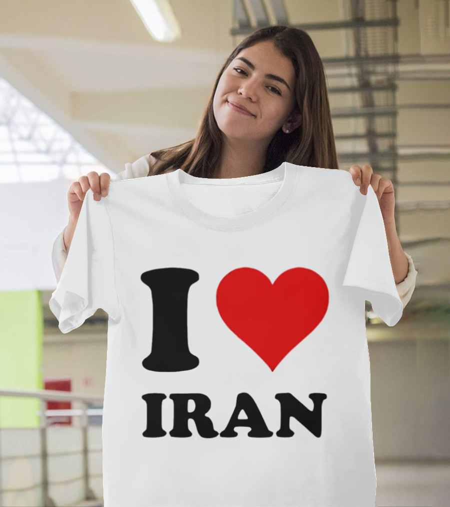 I Love Iran Heart Symbol Patriotic Expression T-Shirt