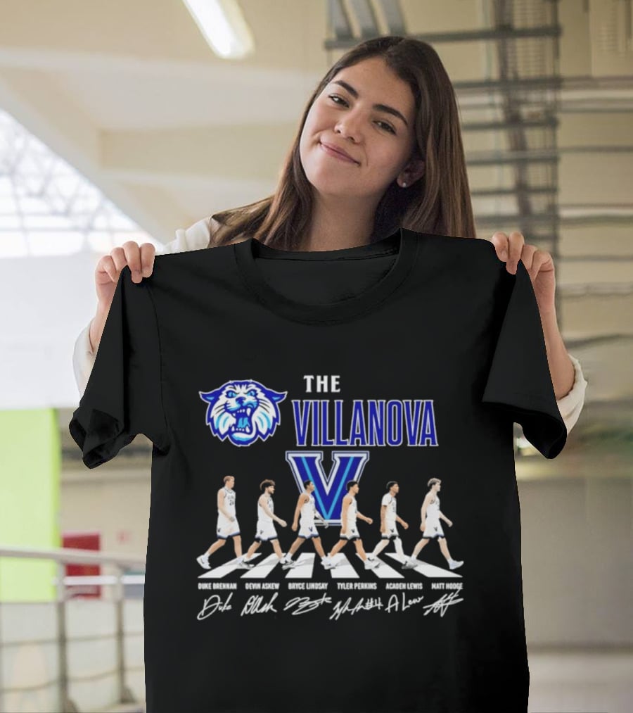 The Villanova Wildcats Basketball Player Abbey Road NCAA T-Shirt