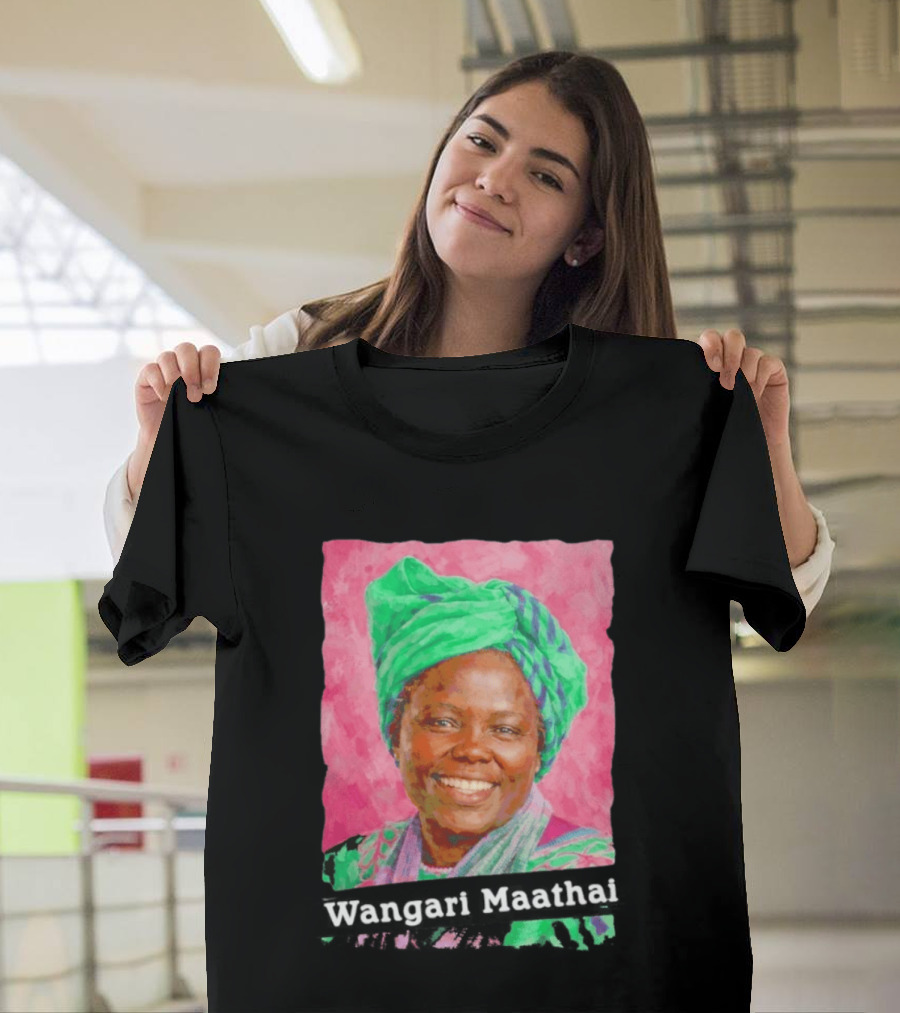 Wangari Maathai Green Turban T-Shirt
