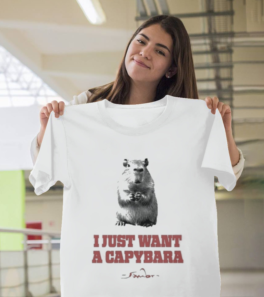 I Just Want A Capybara Dark T-Shirt