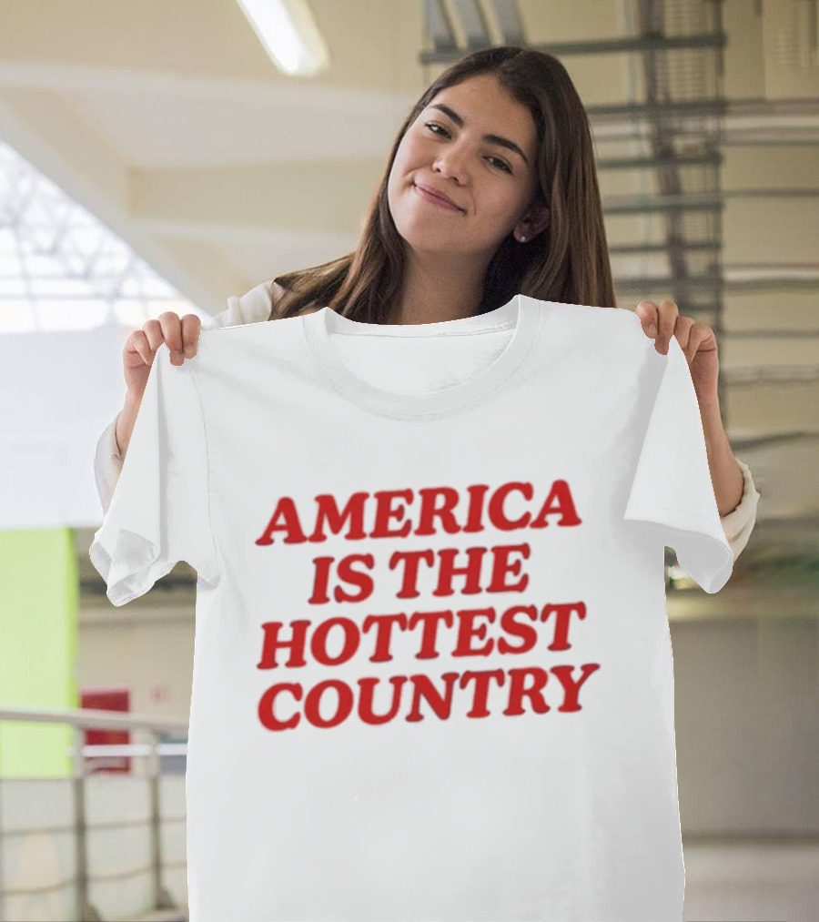 America Is the Hottest Country Bold Red T-Shirt