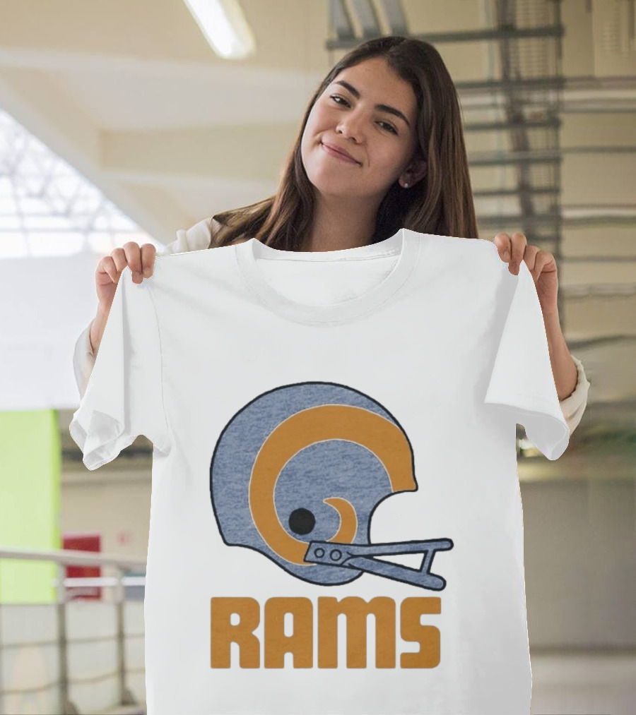 Rams Helmet Classic Football Team T-Shirt