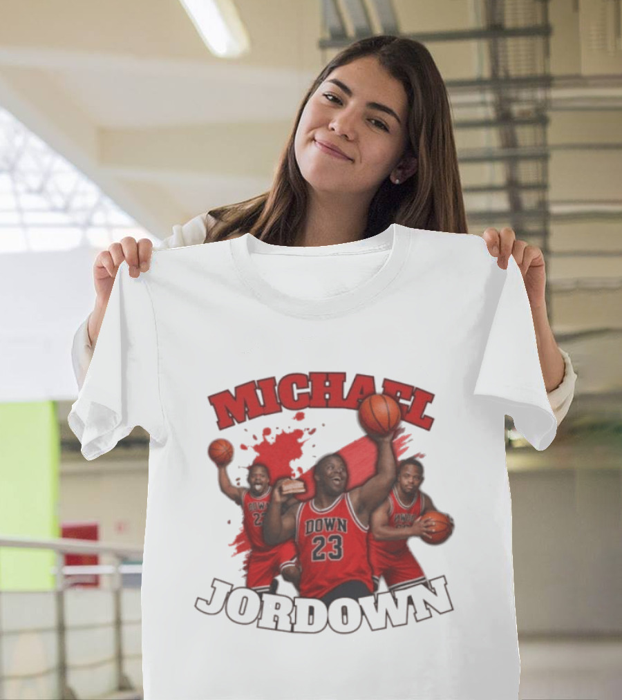 Michael Jordown Basketball Player 23 Red Jersey T-Shirt