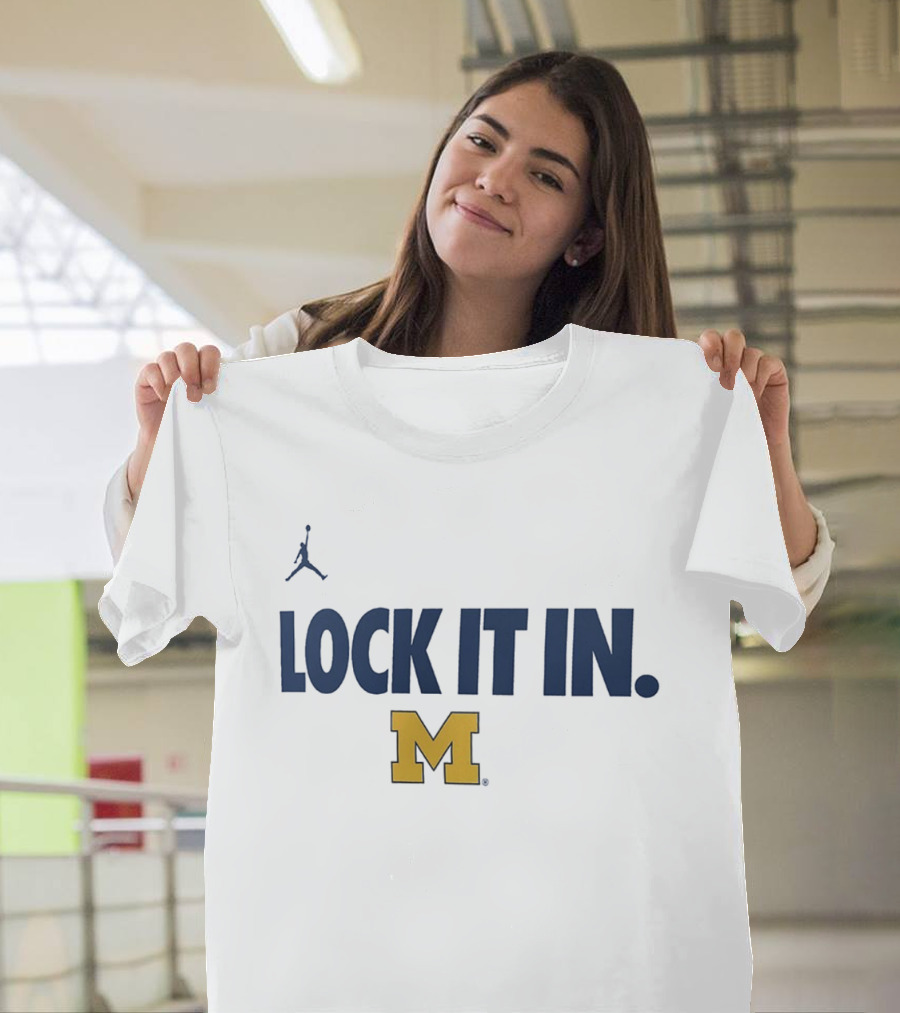 Jordan Michigan Wolverines Lock It In M T-Shirt