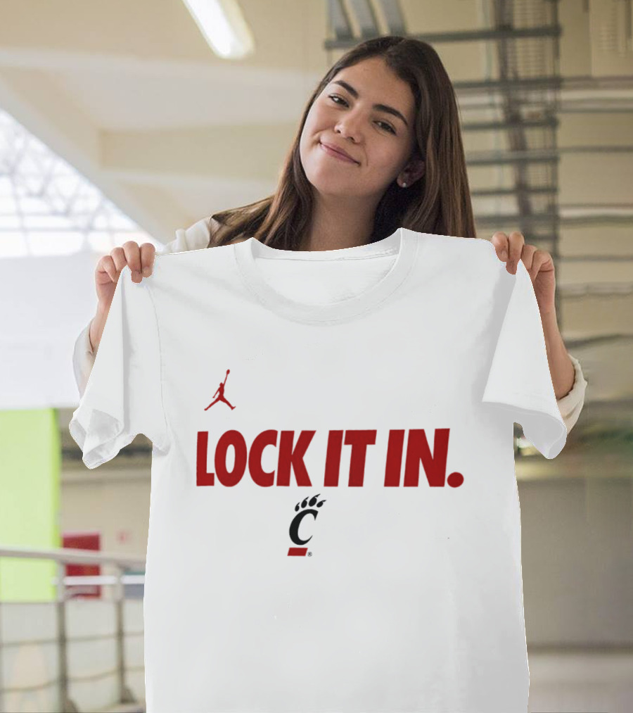 Cincinnati Bearcats Lock It In 2026 Jumpman T-Shirt
