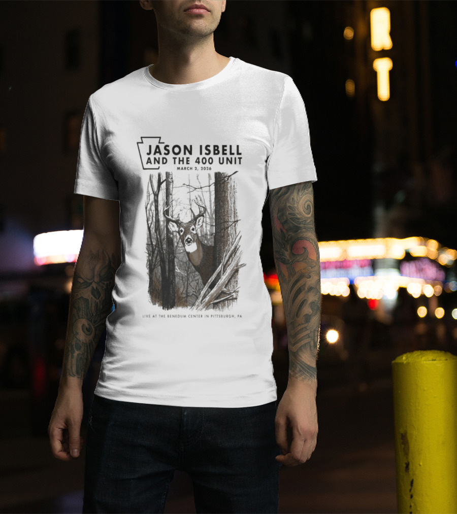 Jason Isbell And The 400 Unit Deer Forest Concert Pittsburgh 2026 T-Shirt
