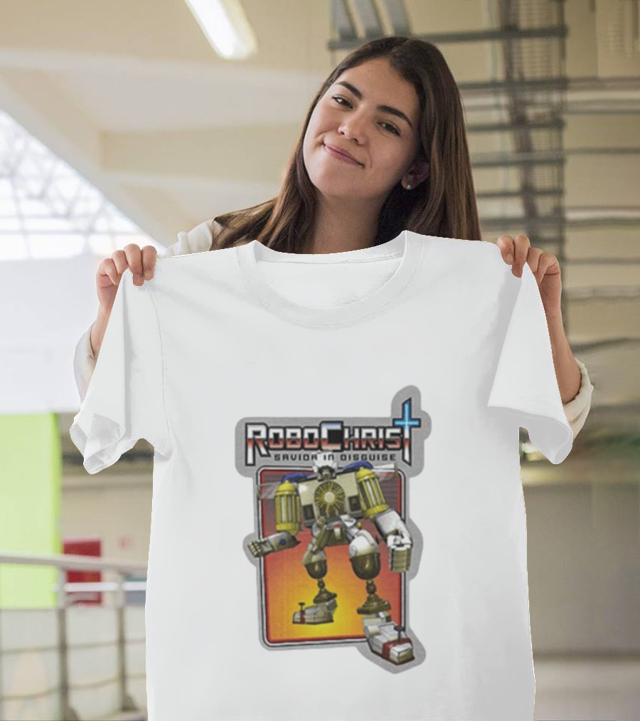 RoboChrist Savior In Disguise Transformer Robot Mashup T-Shirt